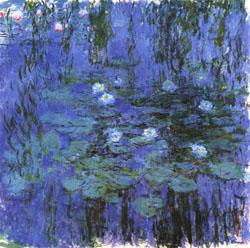 Claude Monet Blue Water Lilies Sweden oil painting art